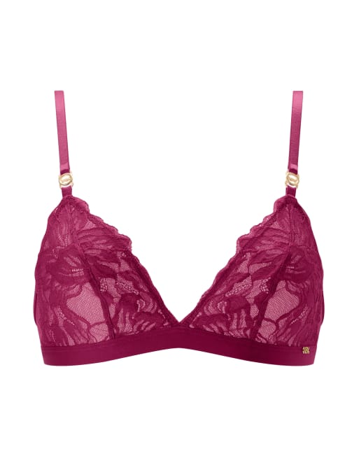 Knickerbox Taylor soft non-padded bralette in red, 4 of 4