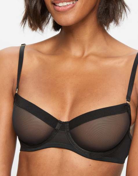 Knickerbox Zadie non pad balcony bra in black - view 1