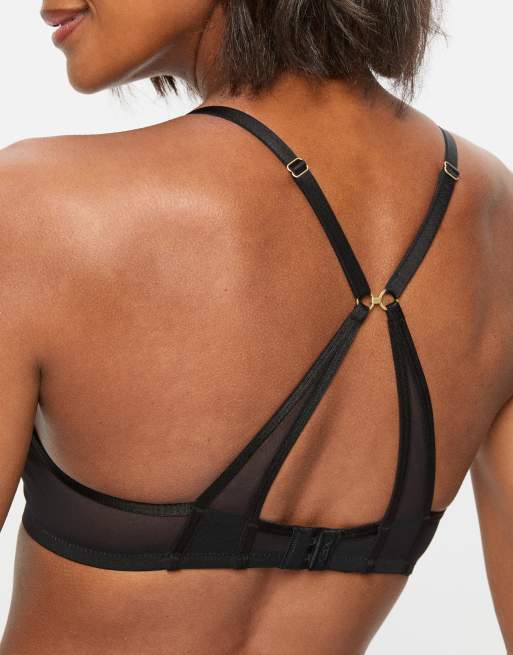 Knickerbox Zadie non pad balcony bra in black, 3 of 4