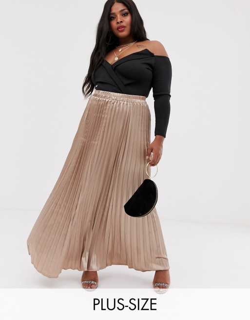 Asos pleated best sale maxi skirt