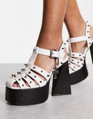 KOI Angel Mist caged platform sandals   