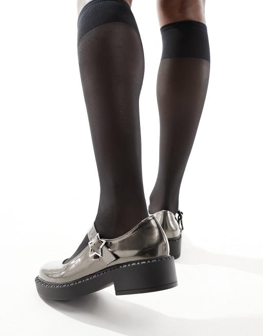 Koi – Astral Prime Tale – Srebrne buty Mary Jane, 3 z 4