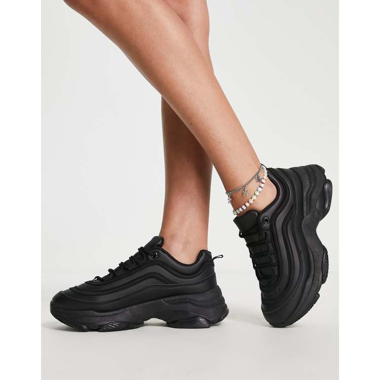 Black chunky sale womens trainers