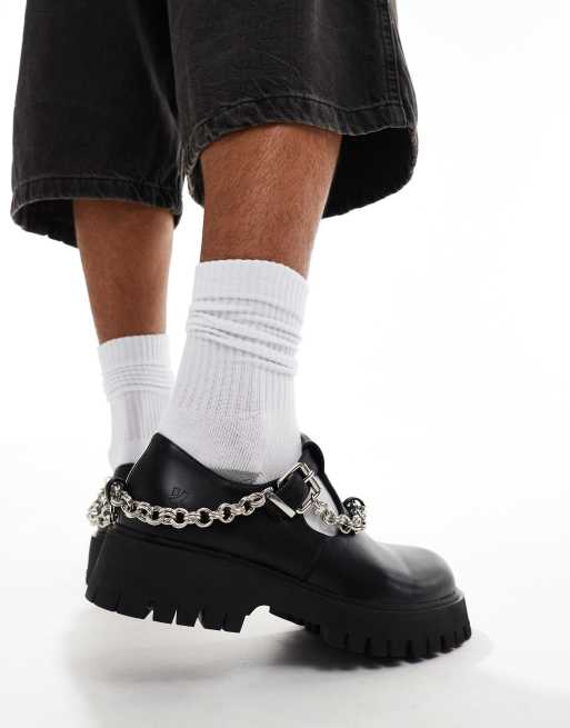 KOI Cosmere mens chain mary janes in black , 2 of 4