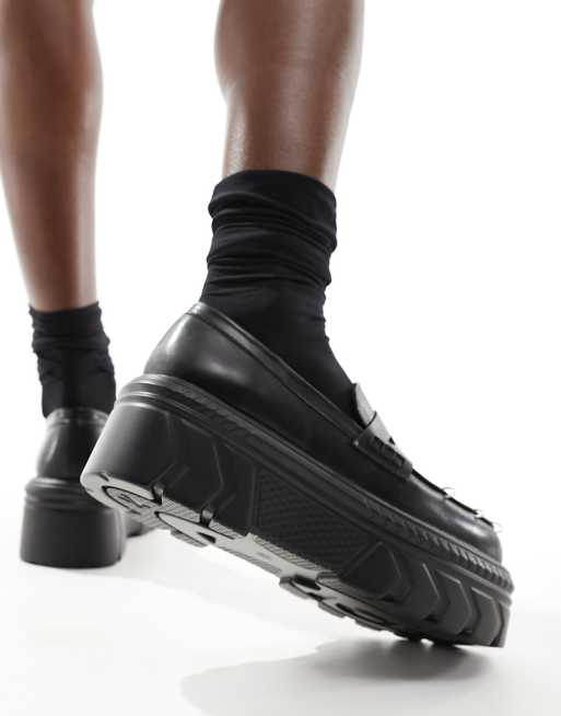 Koi Esgar chunky punk loafers in black , 3 of 4