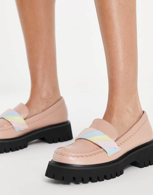 KOI - Fluffs - Mocassins à ornement guimauve - Pêche  , 3 de 4