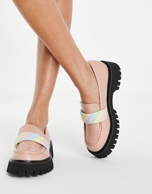 KOI - Fluffs - Mocassins à ornement guimauve - Pêche  , 4 de 4