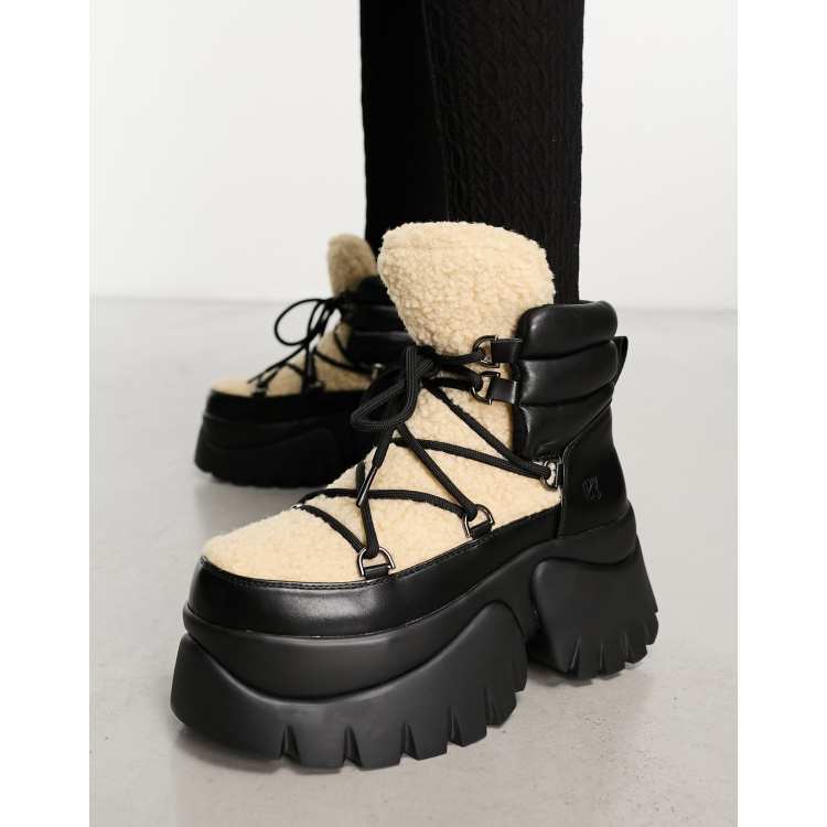 Cream cheap winter boots