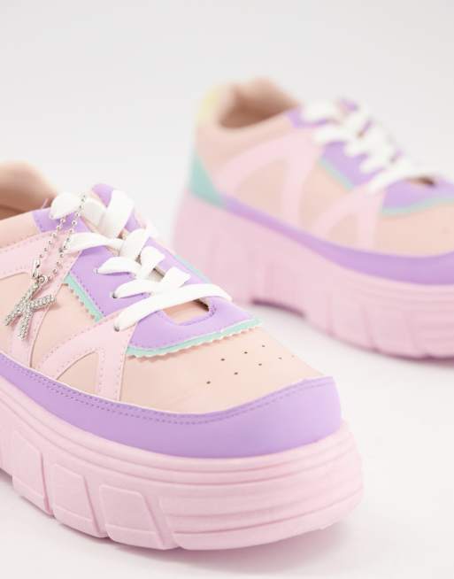 Koi Footwear Pink Aiya Platform Sneakers Cheap Sale
