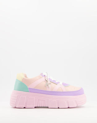 nike pink chunky trainers