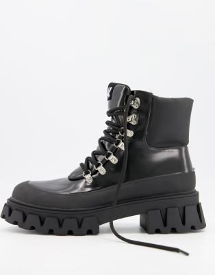 bottines homme simili cuir