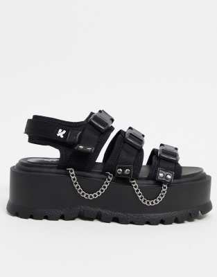 vegan black sandals
