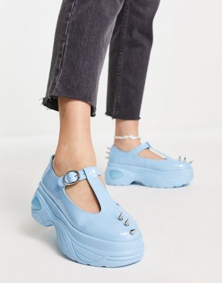 Koi Footwear Dear chunky shoes with studs in blue