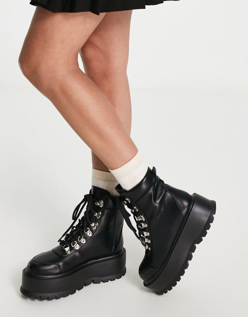 koi footwear lace up boots