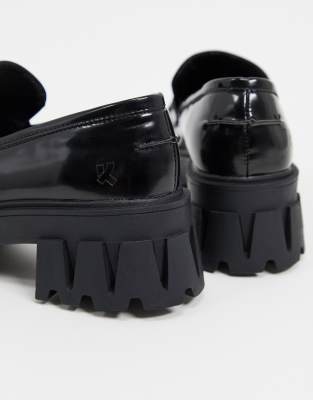 koi footwear gensai cyber punk chunky loafers in black