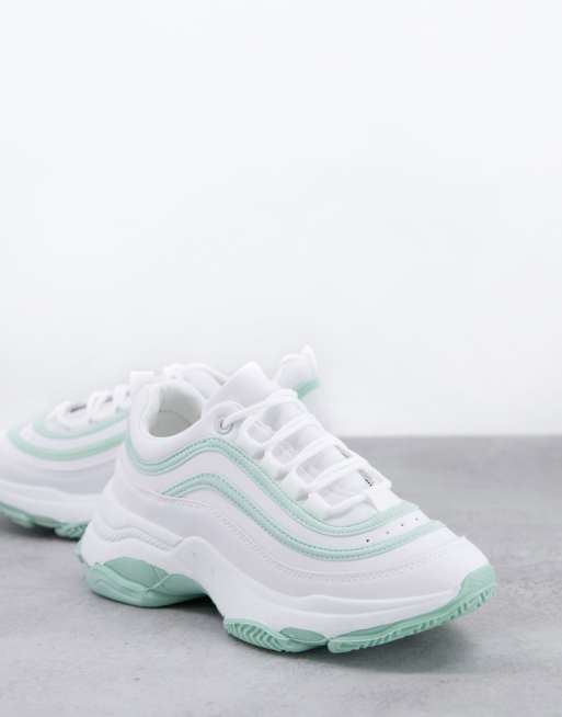 Koi Footwear Lizzies Sneakers in doordrenkt mintgroen MGREEN ASOS