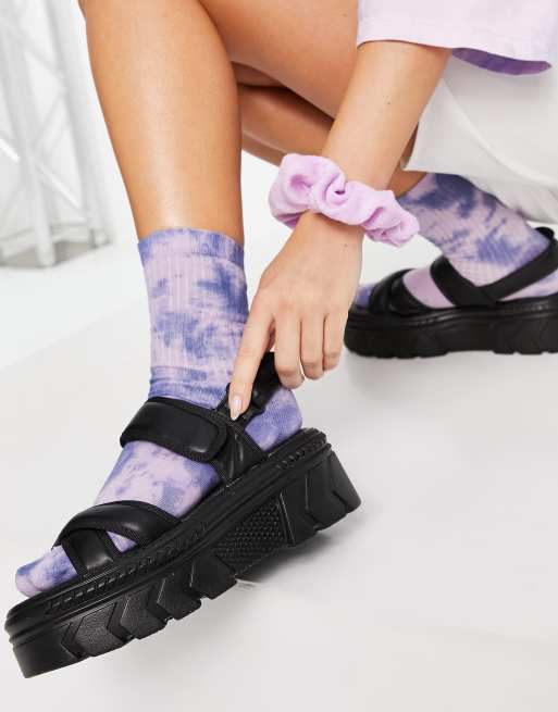 Koi Footwear Massii flatform sandals in black ASOS