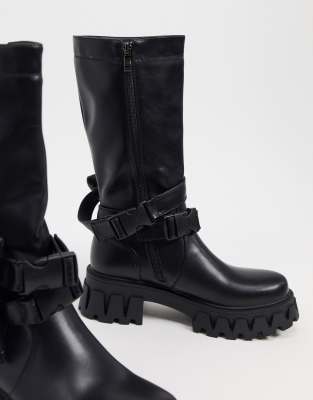 chunky vegan boots