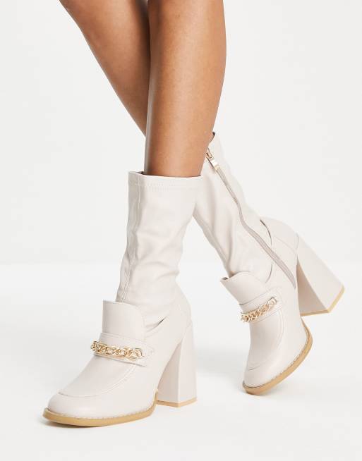 Slim on sale heel boots