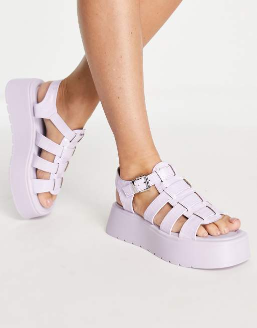 Koi Footwear - Riakuma - Visserssandalen met dikke zool in lila - LILAC