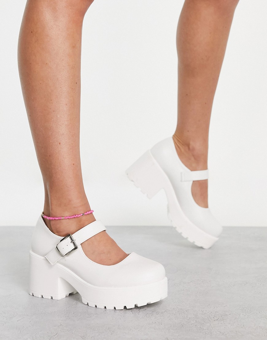 Koi Footwear Sai vegan-friendly heeled shoes in white