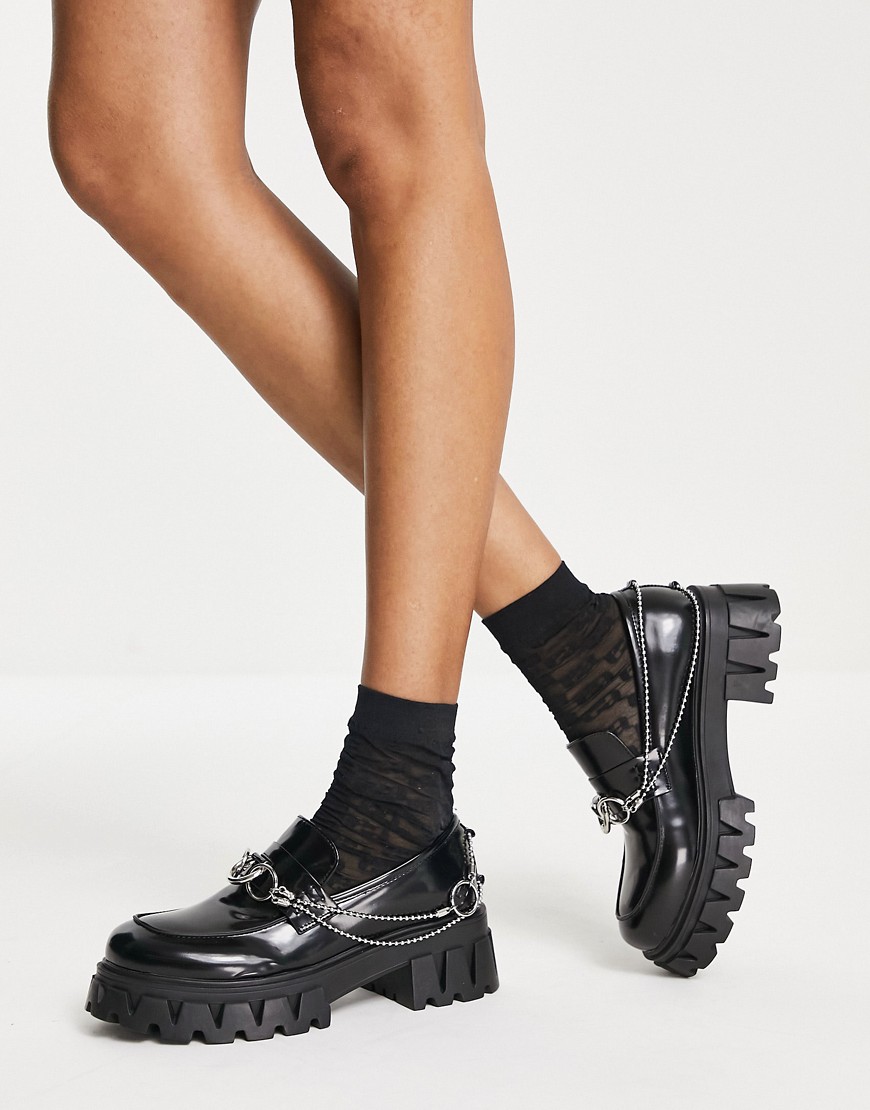 Koi Footwear - Sentinent - Mocassini con finiture e suola spessa, colore nero