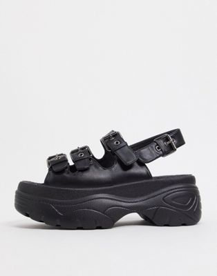 vegan black sandals