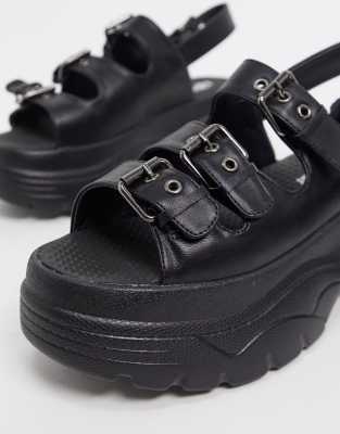 vegan flatform sandals