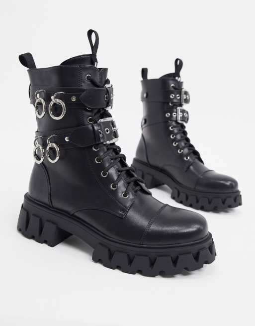 Mens boots 2025 with metal ring