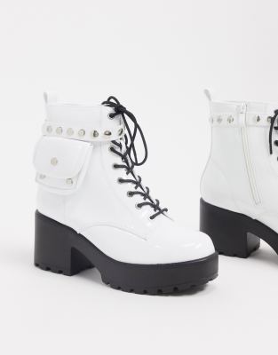 vegan white boots