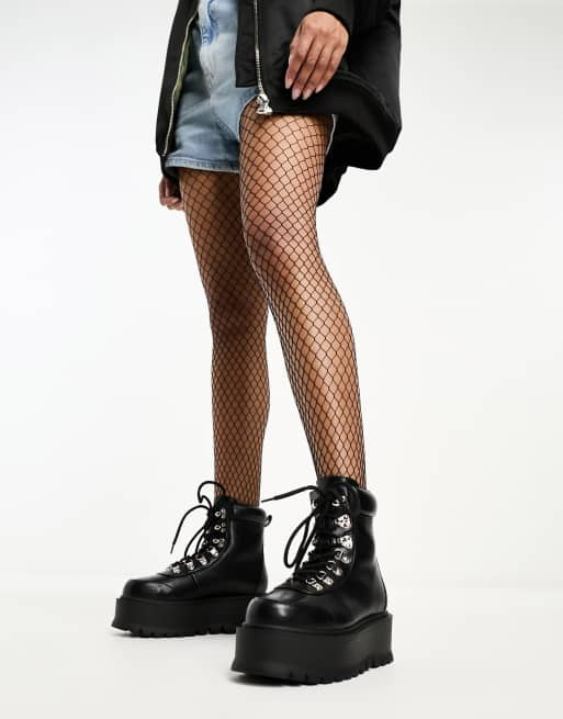 Koi Hydra Matrix platform boots in black ASOS