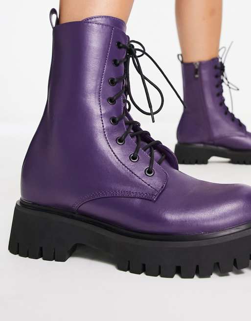 Dark deals purple booties