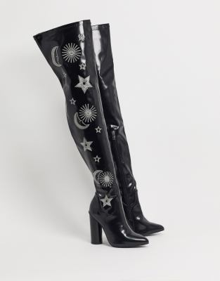 vegan knee boots