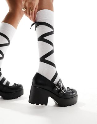 Koi Myako lace up chunky ballet shoes 