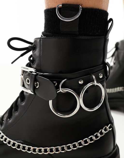 KOI Noble Elite Mens Hardware Boots In Black, 2 of 4