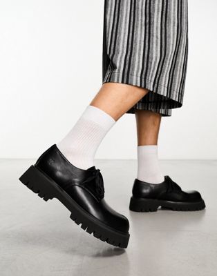 KOI Pinemoon chunky lace up shoes in black - ASOS Price Checker