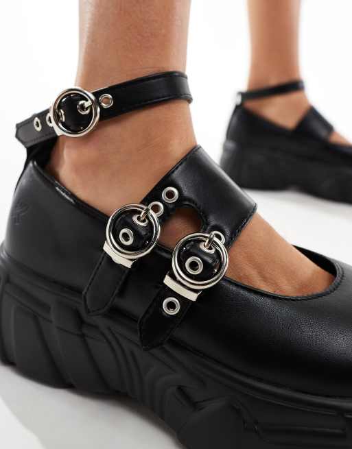 Koi Serpahon Mystic Stevige schoenen met gespen in zwart