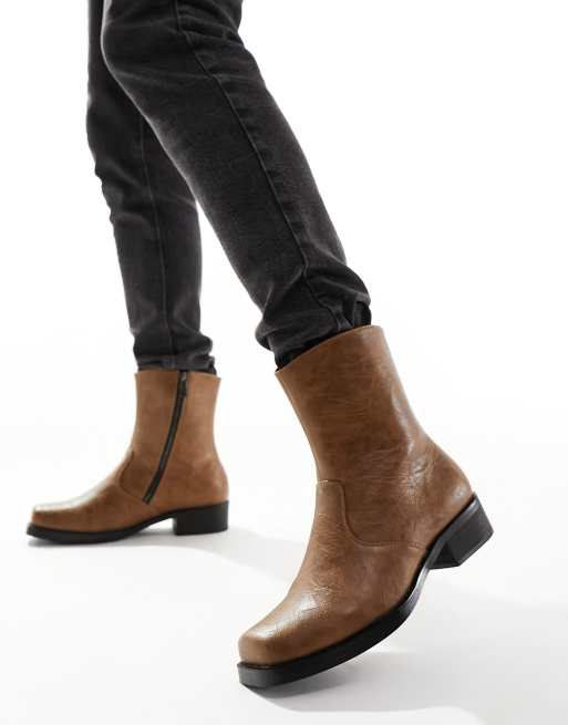Mens winter cowboy boots top