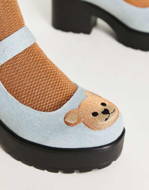 KOI – Tira Yogi Bear – Jeansowe buty typu Mary Jane  , 2 z 4