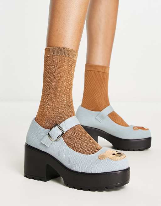 KOI – Tira Yogi Bear – Jeansowe buty typu Mary Jane  , 3 z 4