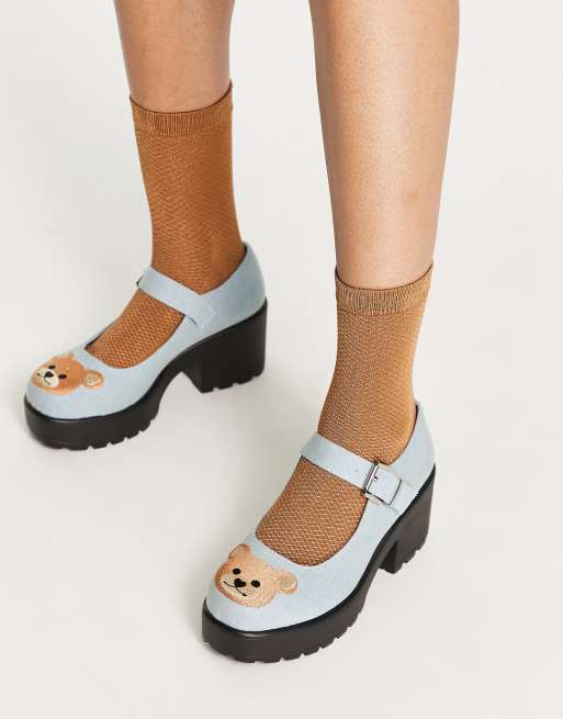KOI Tira Yogi Bear mary jane shoes in denim  