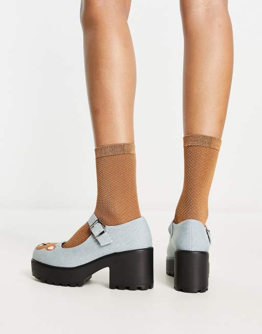 KOI Tira Yogi Bear mary janes in denim  , 4 of 4