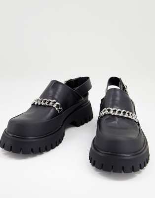 koi footwear gensai cyber punk chunky loafers in black