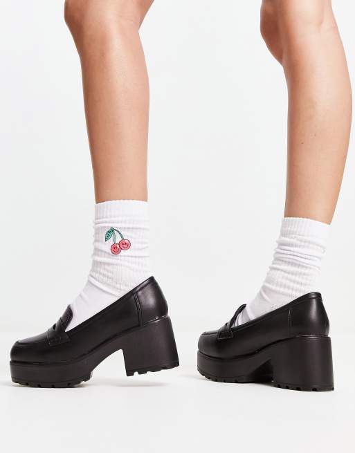 Koi Vigo chunky heeled shoes in black  , 2 of 4