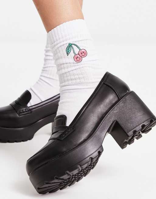 Koi Vigo chunky heeled shoes in black  , 3 of 4
