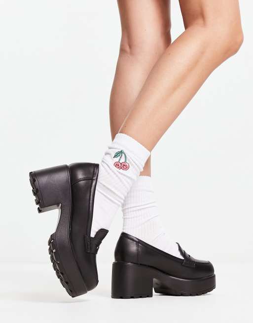 Heeled Shoes Koi Footwear Wide Fit KOI Vigo Chunky Heeled Shoes In