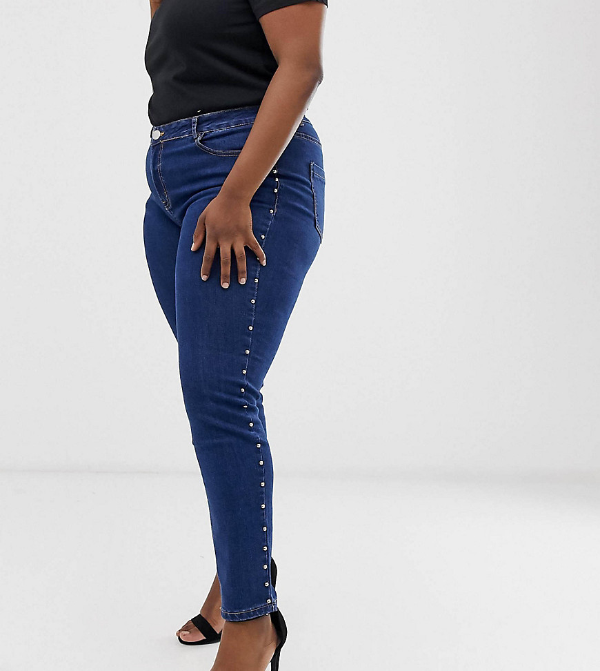 Koko - jeans med nitter-Blå