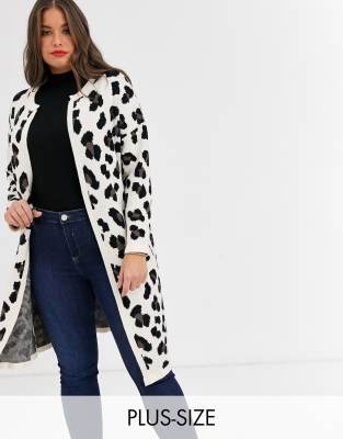 leopard print cardigan asos