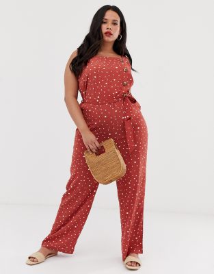 plus size pinafore jumpsuit