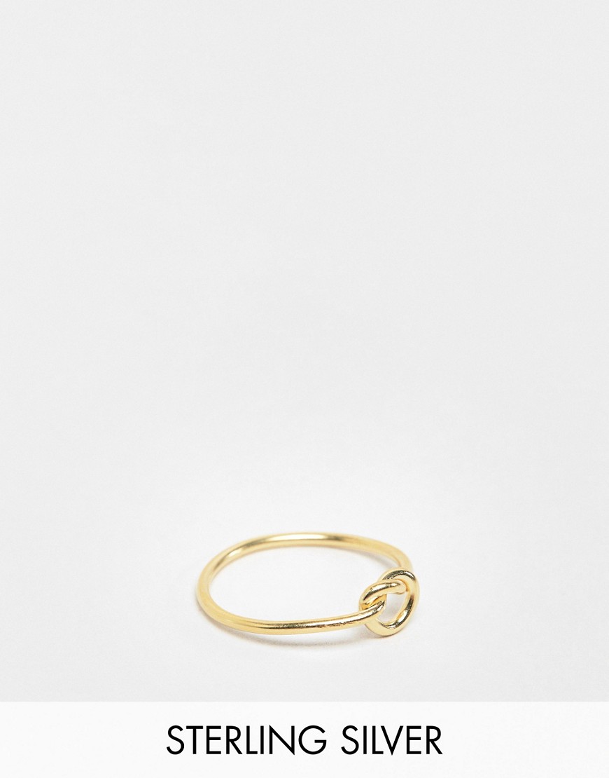 фото Кольцо из позолоченного серебра kingsley ryan-золотой